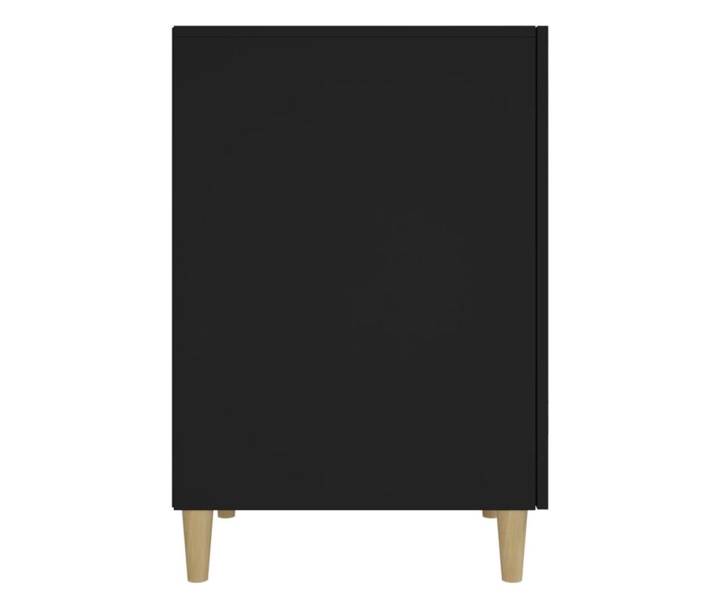 Γραφείο, μαύρο, 140x50x75 εκ., σύνθετο ξύλο - 8