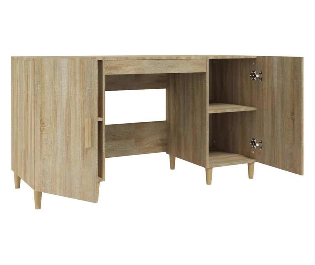 Γραφείο Sonoma Oak, 140x50x75 εκ., Σύνθετο Ξύλο - 6