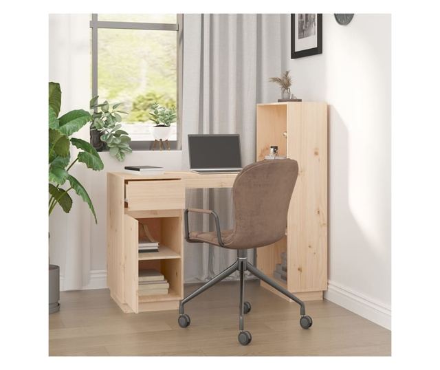 Stol, 110x53x117 cm, masivno drvo bora