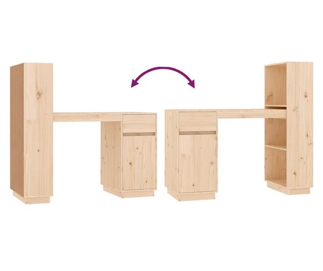 Stol, 110x53x117 cm, masivno drvo bora