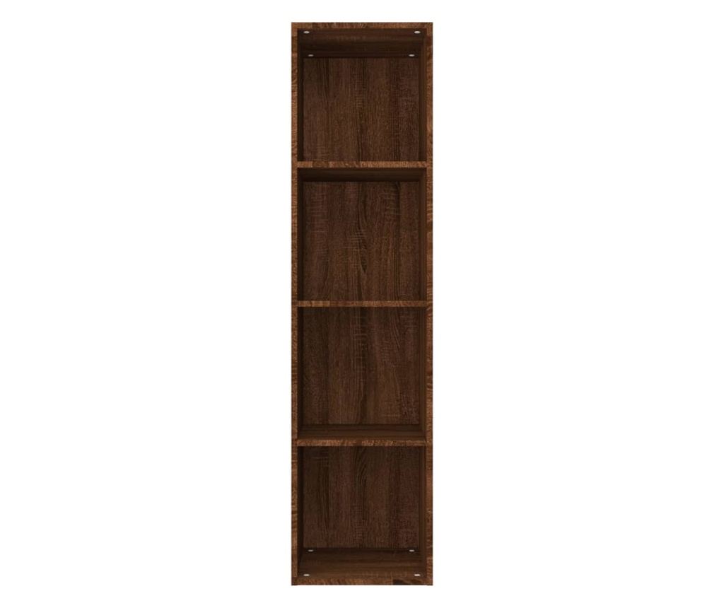Ραφιέρα/Έπιπλο Τηλεόρασης, Καφέ Δρυς, 36x30x143 εκ., Επεξεργασμένο Ξύλο - 9