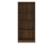 Βιβλιοθήκη 4 Επιπέδων σε Καφέ Δρυς 60x24x142 εκ. από Σύνθετη Ξυλεία thumbnail 4