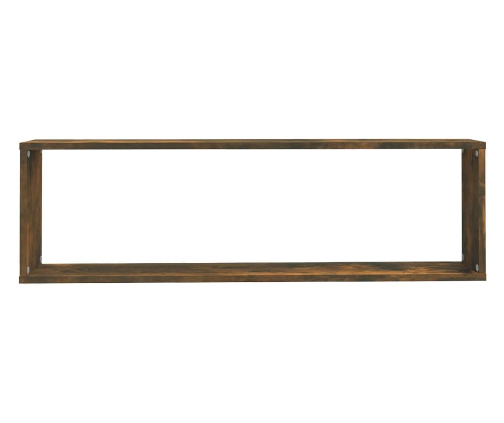 Kocka falipolcok, 4 db, füstölt tölgy 100x15x30 cm fa - 6