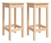 Бар столове, 2 бр., 40x40x78 см, Масивна борова дървесина thumbnail 2
