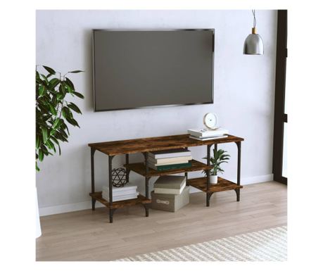 TV komoda, dimljeni hrast, 102x35x45,5 cm, obrađeno drvo
