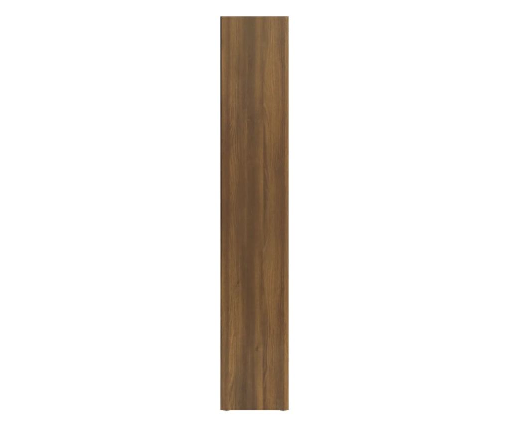 Ντουλάπι CD 2 τεμ. Καφέ Δρυς 21x16x93,5 εκ. Επεξεργασμένο Ξύλο - 5