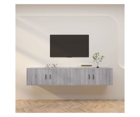 Zidne TV komode 2 kom. Sonoma hrast 100x34,5x40 cm