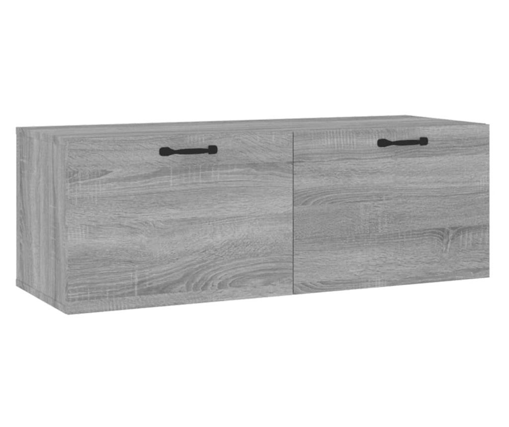 Επιτοίχιο Ντουλάπι, Sonoma Gray, 100x36.5x35 εκ., Επεξεργασμένο Ξύλο - 2