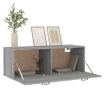Επιτοίχιο Ντουλάπι, Sonoma Gray, 100x36.5x35 εκ., Επεξεργασμένο Ξύλο thumbnail 4