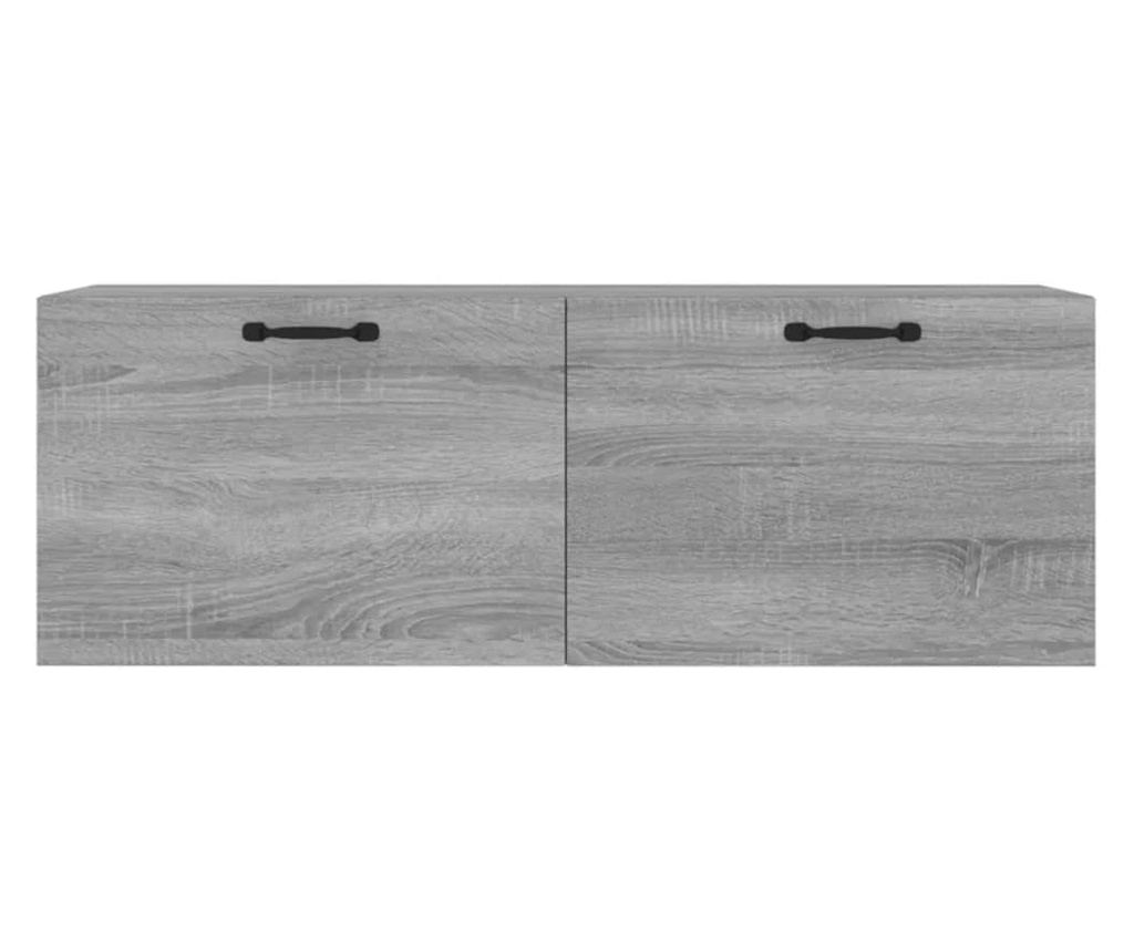 Επιτοίχιο Ντουλάπι, Sonoma Gray, 100x36.5x35 εκ., Επεξεργασμένο Ξύλο - 5