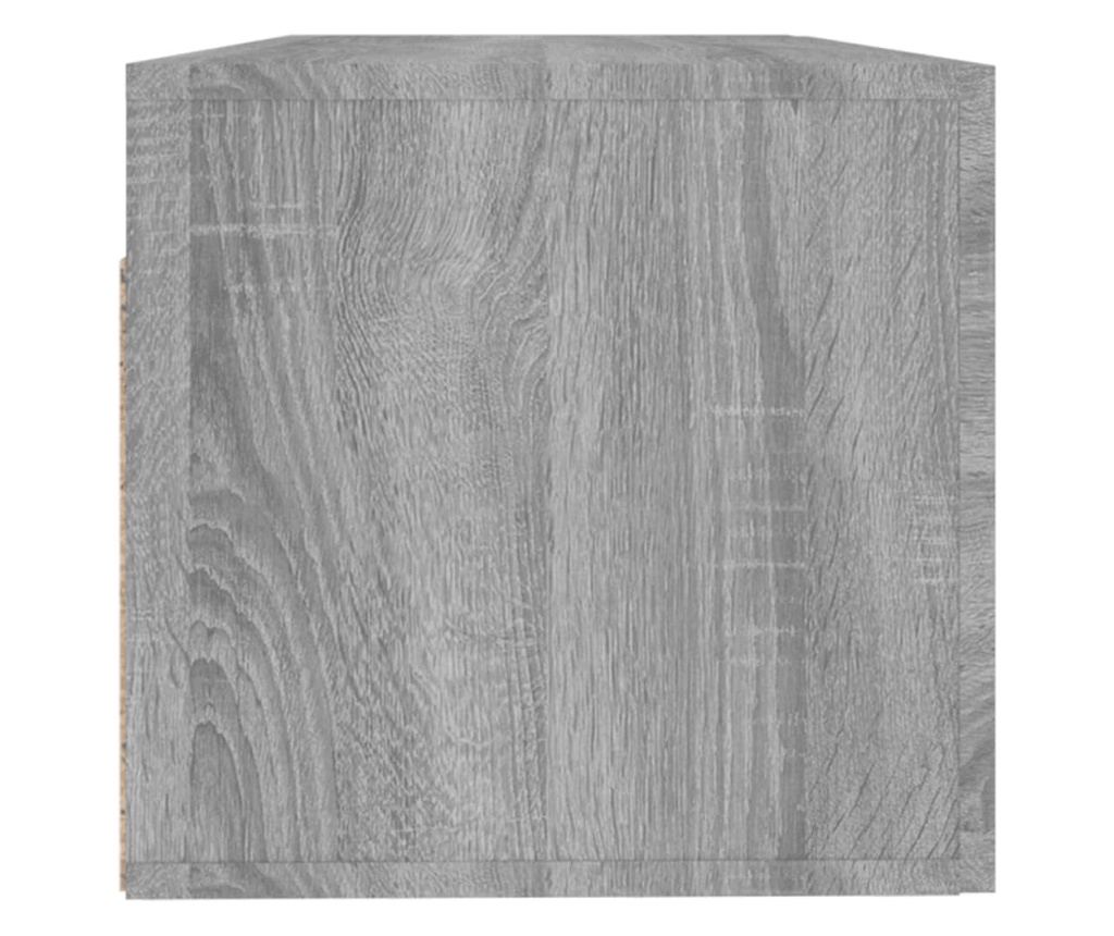 Επιτοίχιο Ντουλάπι, Sonoma Gray, 100x36.5x35 εκ., Επεξεργασμένο Ξύλο - 6