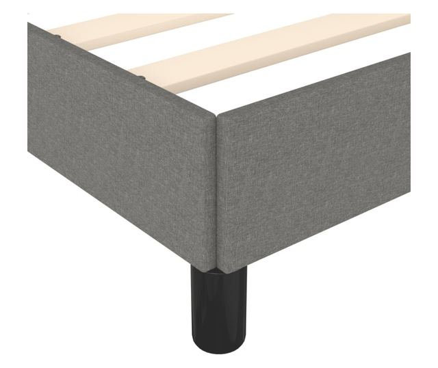 sötétszürke szövet ágykeret 120 x 190 cm