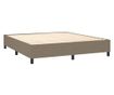 Боксспринг легло с матрак, таупе, 160x200 см текстил