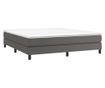 Рамка за легло с пружинен бокс, сив, 180x200 см, еко кожа thumbnail 3