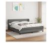 Boxspring krevet Pat, tamnosiva, 180x200 cm, tekstil thumbnail 1