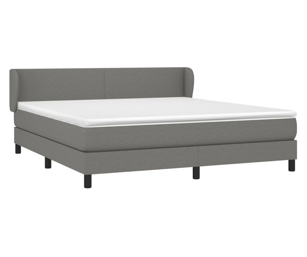 Boxspring krevet Pat, tamnosiva, 180x200 cm, tekstil - 3
