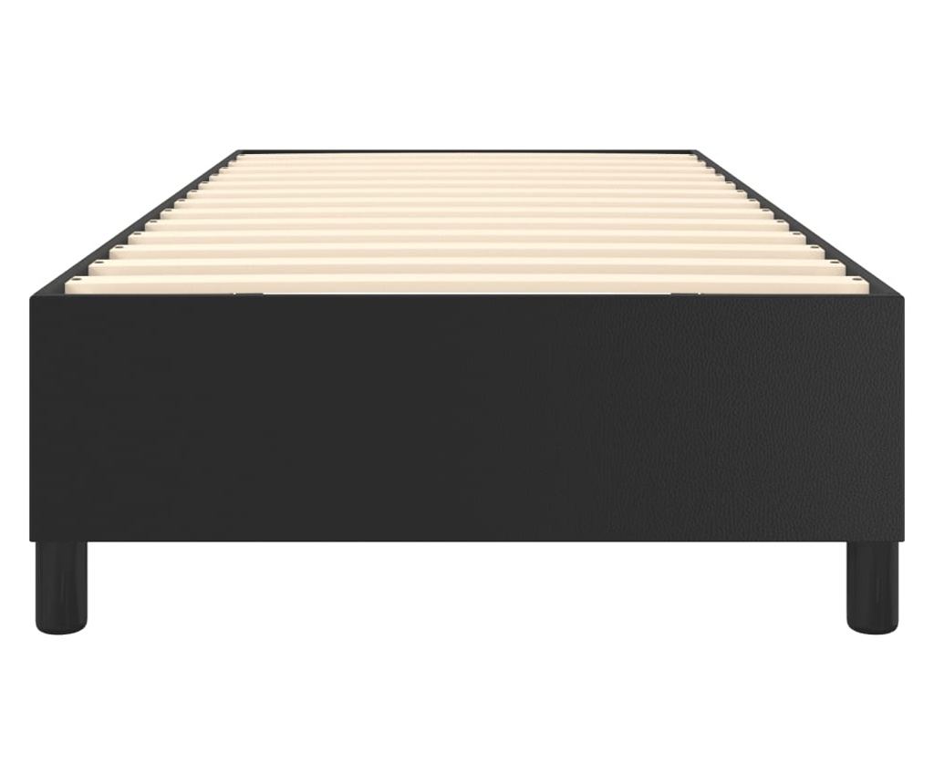 Rám postele s boxspringem černý 80 x 200 cm umělá kůže - 5