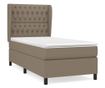 Boxspring krevet s madracem, sivo-smeđi, 90x200 cm, tekstil thumbnail 2