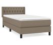 Boxspring krevet s madracem, smeđe-siva, 90x200 cm, tekstil thumbnail 2