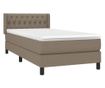 Boxspring krevet s madracem, smeđe-siva, 90x200 cm, tekstil thumbnail 3