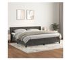 Boxspring krevet s madracem, tamnosiva, 200x200 cm, baršun thumbnail 1