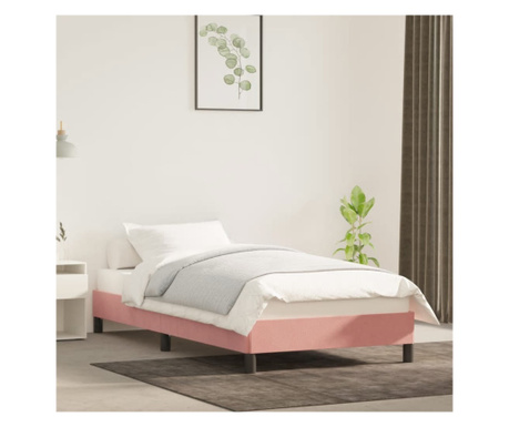 Рамка за легло, розова, 80х200 см, кадифе