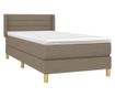 Boxspring krevet s madracem, sivo-smeđa, 80x200 cm, tekstil thumbnail 3