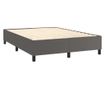 Boxspring krevet, siva, 140x200 cm, umjetna koža thumbnail 4