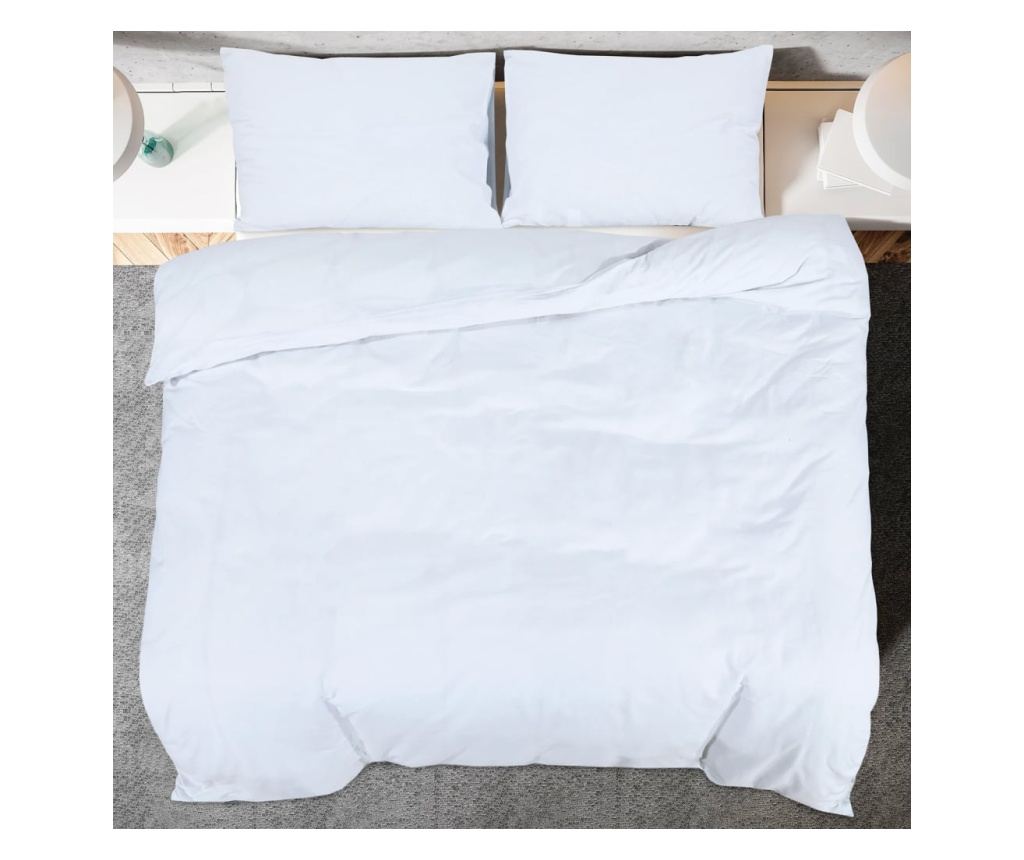 Комплект завивки, бял, 135x200 см, микрофибър - 5