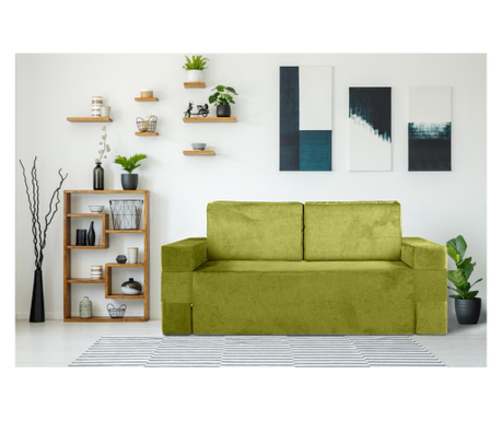 Canapea multifunctionala Smart 2 in 1, 177x80x70 cm, Lime