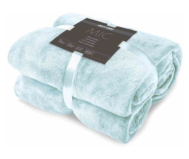 Patura cocolino cu motiv clasic, Micutu, 240 g/m2, 200x220 cm, blue