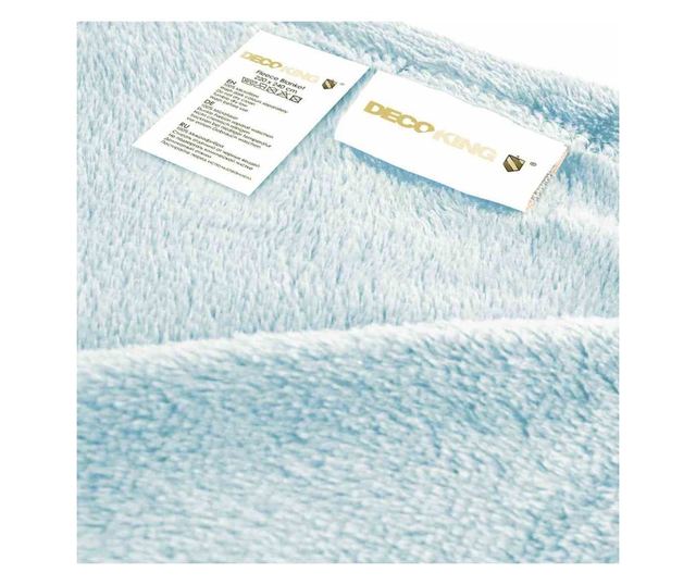Patura cocolino cu motiv clasic, Micutu, 240 g/m2, 200x220 cm, blue