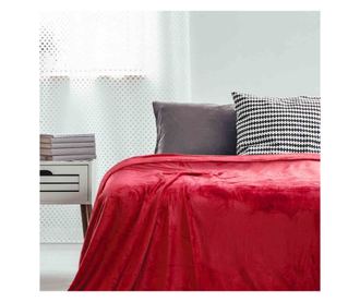 Patura cocolino cu motiv clasic, Micutu, 240 g/m2, 150x200 cm, rosu
