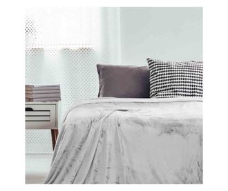 Patura cocolino cu motiv clasic, Micutu, 240 g/m2, 220x240 cm, alb