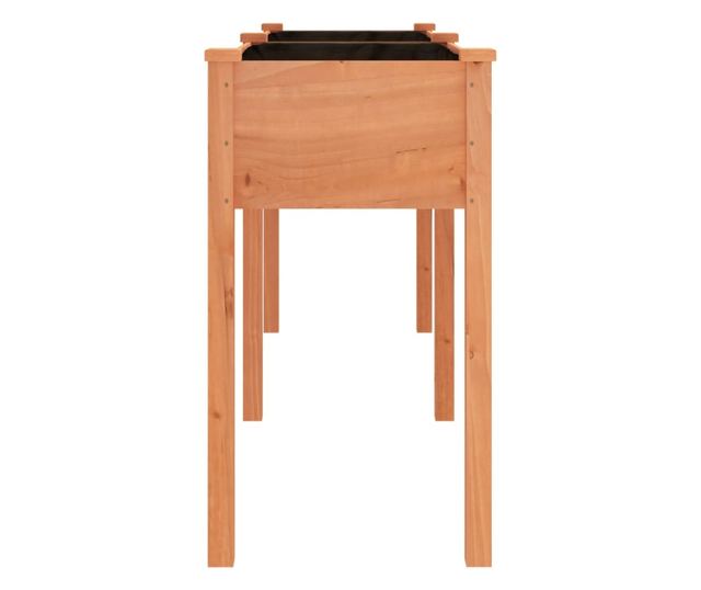 Žardinjera s oblogom, smeđa, 161x45x76 cm, masivno drvo jele