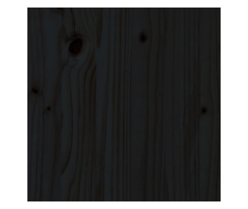 Vyvýšený záhon plotový design černý 200x50x50 cm masiv borovice - 8