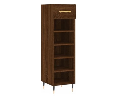 vidaXL Pantofar, stejar maro, 30x35x105 cm, lemn compozit