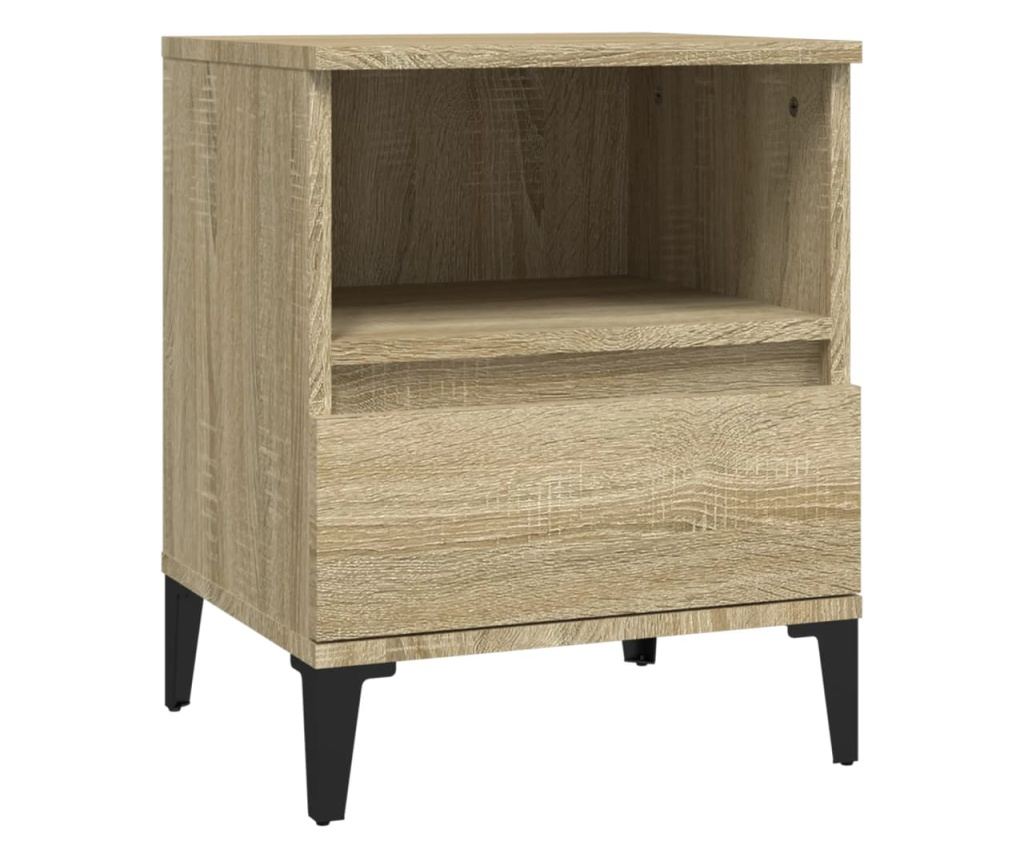 Κομοδίνα Sonoma Oak, 40x35x50 εκ. - 2