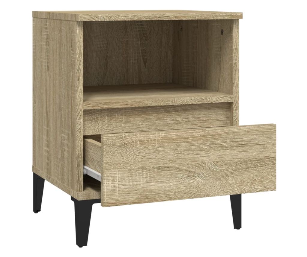 Κομοδίνα Sonoma Oak, 40x35x50 εκ. - 7