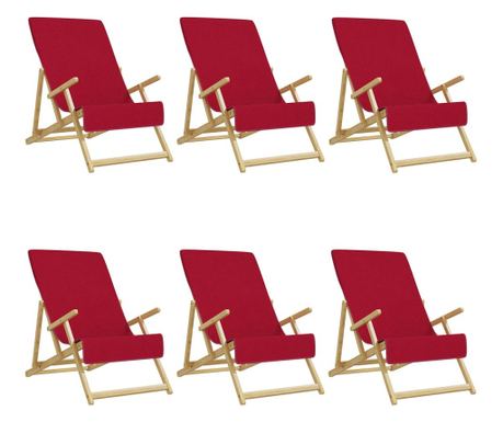 Ručnici za plažu 6 kom bordo 60 x 135 cm od tkanine 400 GSM
