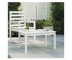 Stolik ogrodowy, biały, 82,5x50,5x45 cm, drewno sosnowe