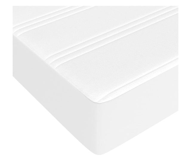 fehér műbőr zsebrugós ágymatrac 120x190x20 cm