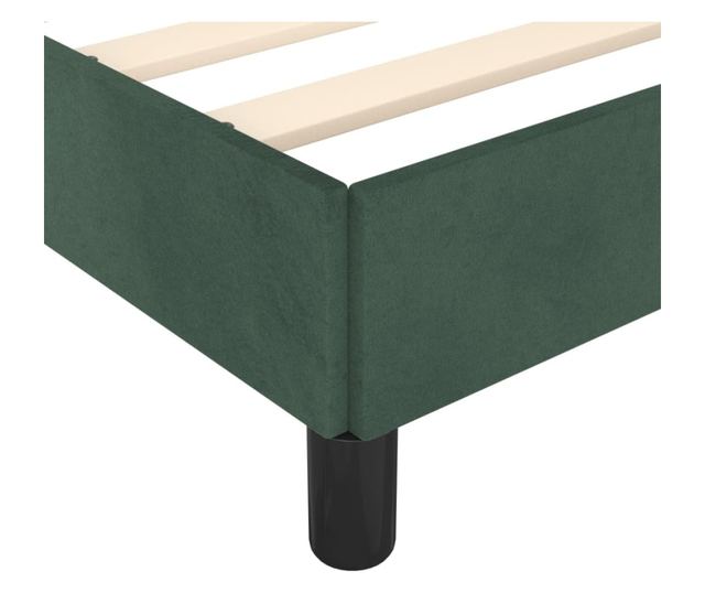 sötétzöld bársony ágykeret 120 x 190 cm