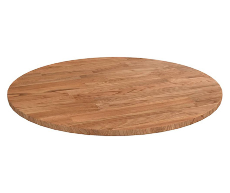 Blat de masă rotund maro deschis Ø40x1,5 cm lemn stejar tratat