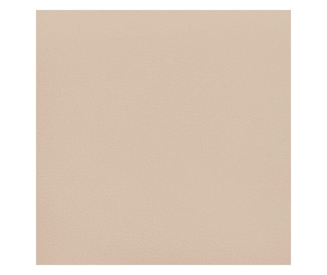 cappuccino színű műbőr ágykeret fejtámlával 120x190 cm