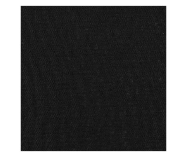 Fekete gytbla, 2 db, 100x5x78/88 cm, textil