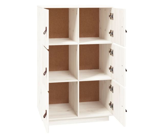 Visok omar, bel, 67x40x108,5 cm, masivno borovo leso