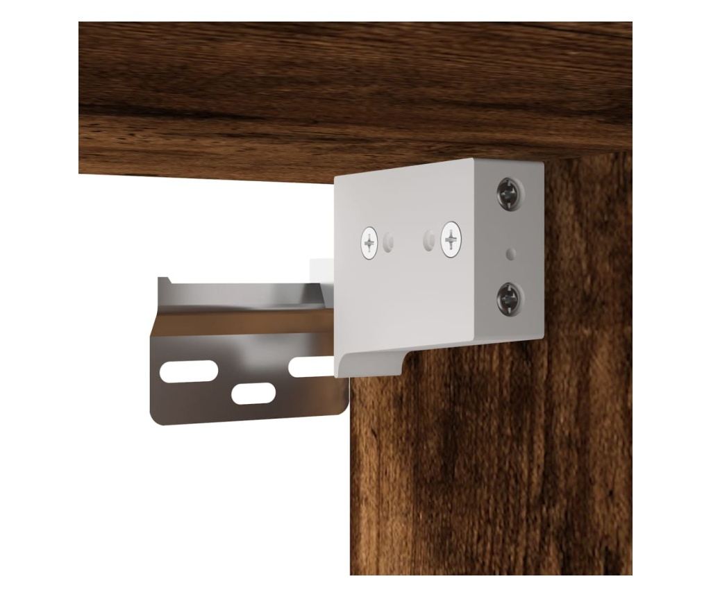 Visoka ormar, dimljeni hrast, 69,5x34x180, kompozitno drvo - 9