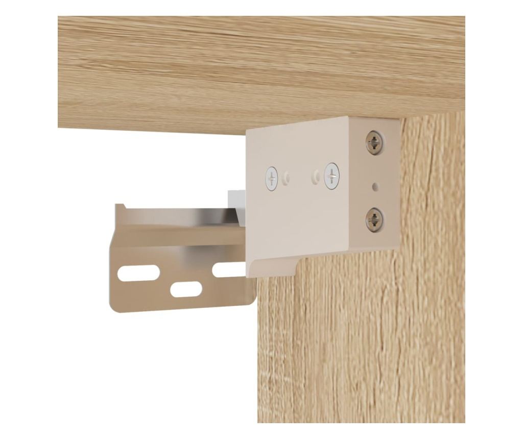 Zidni ormarići, 2 kom, boja hrasta sonoma, 69,5x34x90 cm - 9