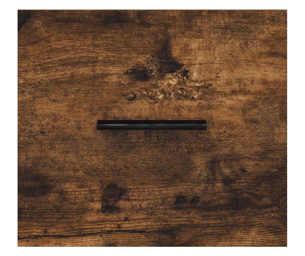 Visoki ormar, dimljeni hrast, 69,5x34x180 cm, kompozitno drvo - 10